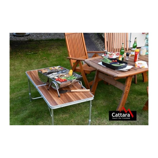 Gril na drevené uhlie DOUBLE 2x38cm travel CATTARA Gril na drevené uhlie DOUBLE 2x38cm travel CATTARA