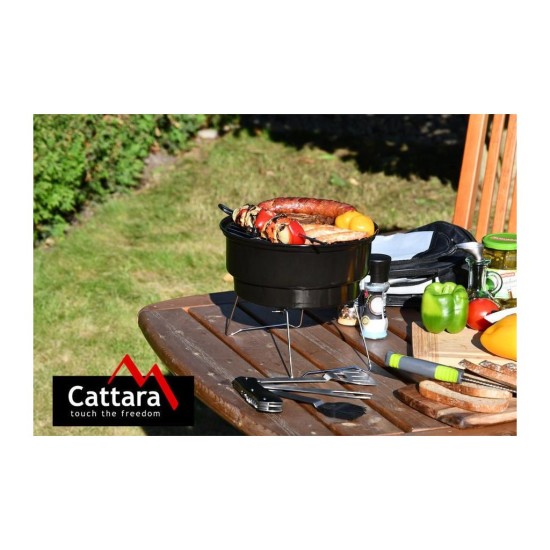 Prenosný gril na drevené uhlie BOSA s vreckom CATTARA Prenosný gril na drevené uhlie BOSA s vreckom CATTARA