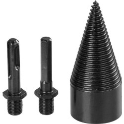 Štiepací hrot - drevený kužeľ 42mm, 2x adaptér