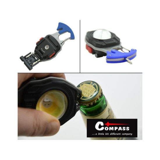 Svietidlo COB 740lm so zapaľovačom COMPASS a rezačkou pásu