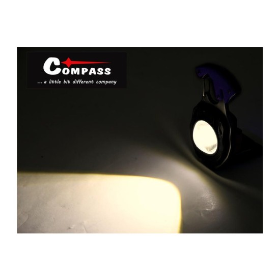 Svietidlo COB 740lm so zapaľovačom COMPASS a rezačkou pásu