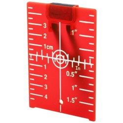 Terč na zvýraznenie laserového lúča, červený EXTOL PREMIUM