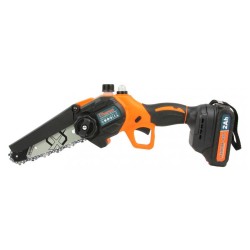 Akumulátorová jednoručná reťazová píla 6", 2xLi-Ion 21V- 2,5Ah DEMON Akumulátorová jednoručná reťazová píla 6", 2xLi-Ion 21V- 2,5Ah DEMON