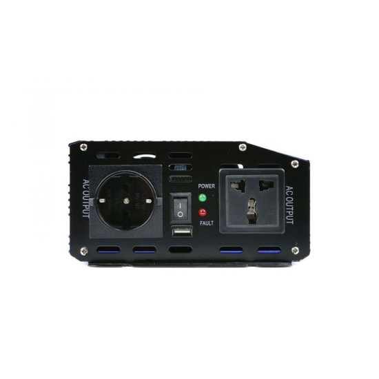 Menič napätia 24/230V 1000W/2000W, čistá sínusoida GEKO Menič napätia 24/230V 1000W/2000W, čistá sínusoida GEKO