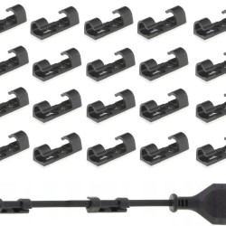 Organizér/káblová svorka 30x10mm, sada 20ks KELTIN