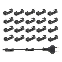 Organizér/káblová svorka 30x10mm, sada 20ks KELTIN