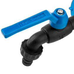 Sada pre IBC nádobu na vodu, 3/4" kohútik s prípojkou IBCS60x6 pre 5/8" hadice a konektorom pre rýchlospojku