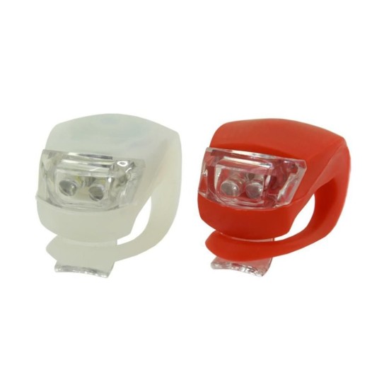 Sada svetiel na bicykel 2ks SILICON 18lm COMPASS Sada svetiel na bicykel 2ks SILICON 18lm COMPASS
