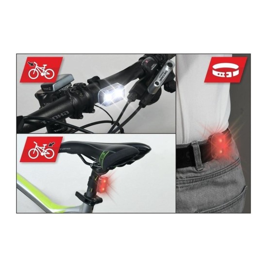 Súprava svetiel na bicykel 2ks s funkciou SILICON 2 COMPASS Súprava svetiel na bicykel 2ks s funkciou SILICON 2 COMPASS