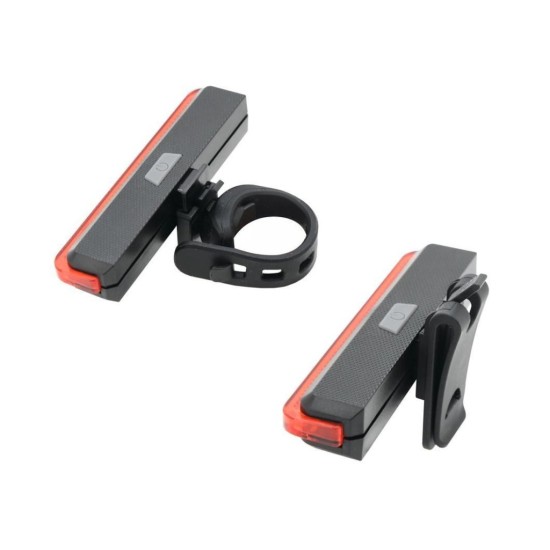 Svetlo na bicykel zadné COB LED 60lm červené 4 funkcie COMPASS