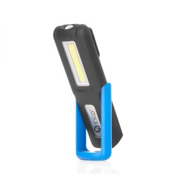 Batériové pracovné svetlo 3+3W LED COB 1200 mAh s držiakom a magnetom GEKO Batériové pracovné svetlo 3+3W LED COB 1200 mAh s držiakom a magnetom GEKO