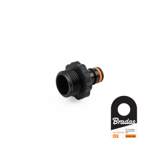 Adaptér BLACK LINE SOFT s vonkajším závitom 3/4"