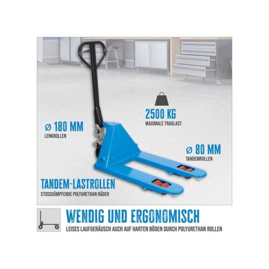 Paletový vozík GHW 2500-80 PU GÜDE