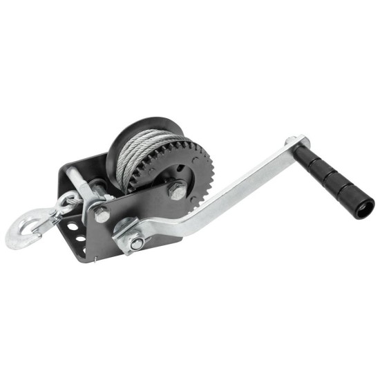 Lanový navijak s kľukou, do 360kg/8m kábel EXTOL PREMIUM