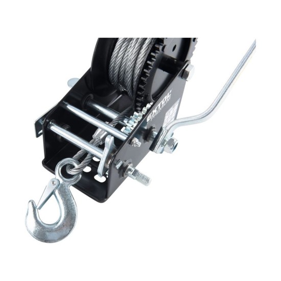 Lanový navijak s kľukou, až 1350 kg/10 m kábel EXTOL PREMIUM Lanový navijak s kľukou, až 1350 kg/10 m kábel EXTOL PREMIUM