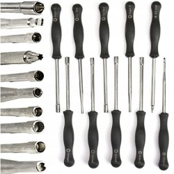 Sada 10ks nastavovacích kľúčov karburátora v kufríku MAR-POL