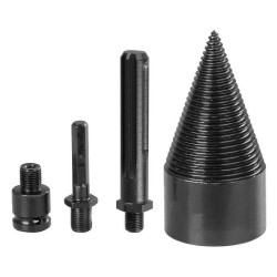 Štiepací hrot - drevený kužeľ 60mm, 3x adaptér