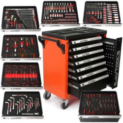 Dielenská mobilná skriňa 7 zásuviek s vybavením BJC