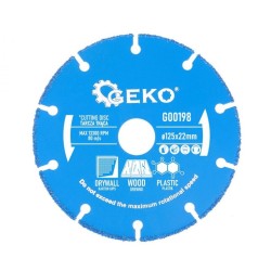 Rezací kotúč na drevo, plast, sadrokartón 125x22,2mm GEKO