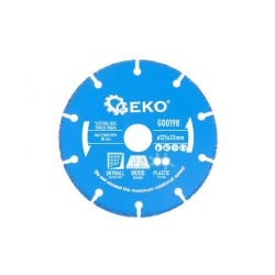 Rezací kotúč na drevo, plast, sadrokartón 125x22,2mm GEKO