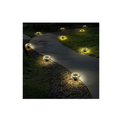 Solárne záhradné svietidlo, sada 16ks BASS