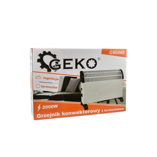 Konvektor s termostatom 2000 W, biely GEKO Konvektor s termostatom 2000 W, biely GEKO