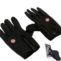 Dotykové športové rukavice, čierne, veľkosť. L