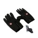 Dotykové športové rukavice, čierne, veľkosť. L