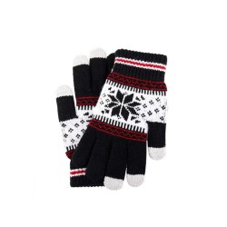Zimné rukavice na dotyk, čierna hviezda Zimné rukavice na dotyk, čierna hviezda