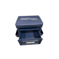 Mobilná dielenská stolička so zásuvkou KRAFT&DELE