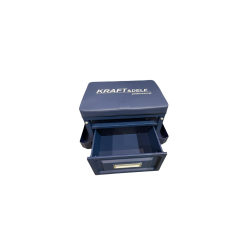 Mobilná dielenská stolička so zásuvkou KRAFT&DELE