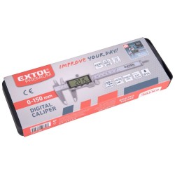 Posuvná digitálna stupnica z nehrdzavejúcej ocele, 0-150 mm, USB-C EXTOL PREMIUM Posuvná digitálna stupnica z nehrdzavejúcej ocele, 0-150 mm, USB-C EXTOL PREMIUM
