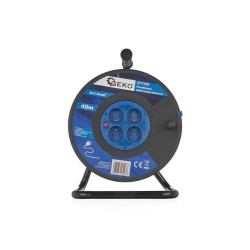 Predlžovací kábel na bubne 3x1,5mm², 40m, 4 zásuvky GEKO Predlžovací kábel na bubne 3x1,5mm², 40m, 4 zásuvky GEKO