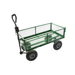 Štvorkolesový prepravný vozík so sklopnými čelami a bočnými koľajnicami 350 kg GEKO