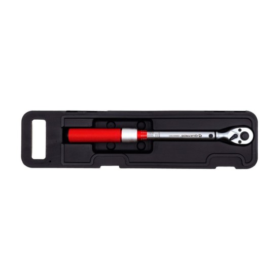 Momentový kľúč 3/8" 10-60Nm, zvýšená presnosť 3%, s certifikátom QUATROS Momentový kľúč 3/8" 10-60Nm, zvýšená presnosť 3%, s certifikátom QUATROS
