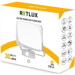 RSL 256 LED reflektor 30W, 4000K, PIR senzor RETLUX RSL 256 LED reflektor 30W, 4000K, PIR senzor RETLUX