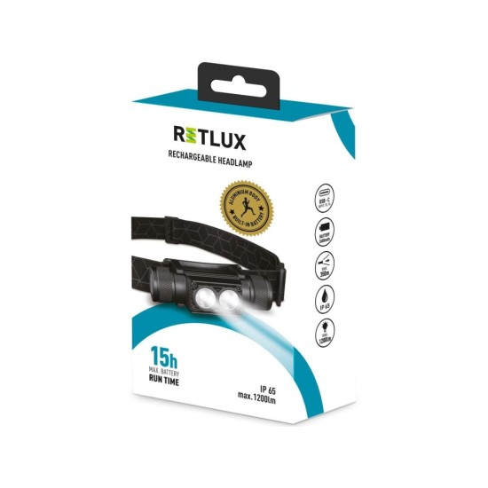 RPL 708 Dobíjacia čelovka outdoorová RETLUX