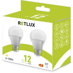 LED žiarovka Classic eco set 2x12W E27 A60 WW REL 31 RETLUX