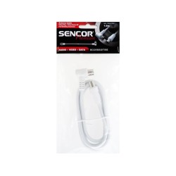 Anténny koaxiálny kábel 1,5m M-F90° SAV 169-015W SENCOR