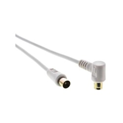 Anténny koaxiálny kábel 1,5m M-F90° SAV 169-015W SENCOR