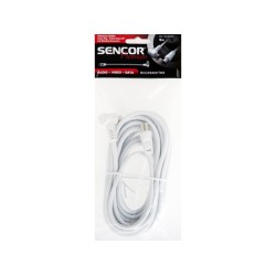 Anténny koaxiálny kábel 5m M-F90° SAV 169-050W SENCOR Anténny koaxiálny kábel 5m M-F90° SAV 169-050W SENCOR