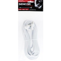 Anténny koaxiálny kábel 10m M-F90° SAV 169-100W SENCOR
