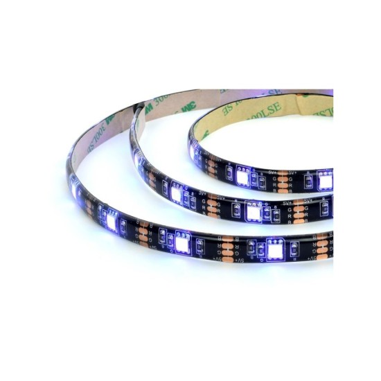 USB LED pásik 30LED RGB 2×50 cm, diaľkové ovládanie RETLUX RLS 102