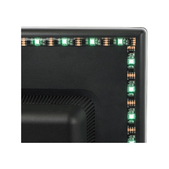 USB LED pásik 30LED RGB 2×50 cm, diaľkové ovládanie RETLUX RLS 102