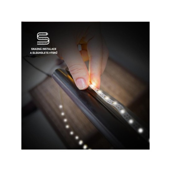 USB LED pásik 30LED RGB 2×50 cm, diaľkové ovládanie RETLUX RLS 102