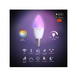 Inteligentná LED žiarovka smart 4,5W E14 RGB CCT C37 RSH 100 RETLUX DOMOV