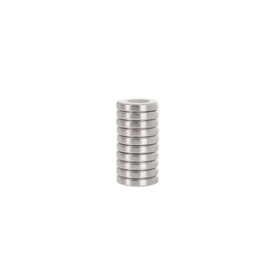 Neodymový magnet s montážnym otvorom 14x3mm, okrúhly 10ks GEKO Neodymový magnet s montážnym otvorom 14x3mm, okrúhly 10ks GEKO