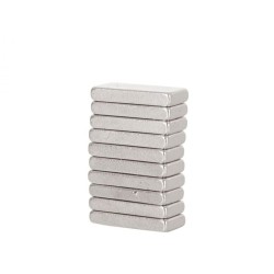 Neodymový magnet 10x4x1,5mm, plochý 10ks GEKO