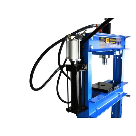 Hydraulický, pneumatický dielenský lis 20t s manometrom GEKO