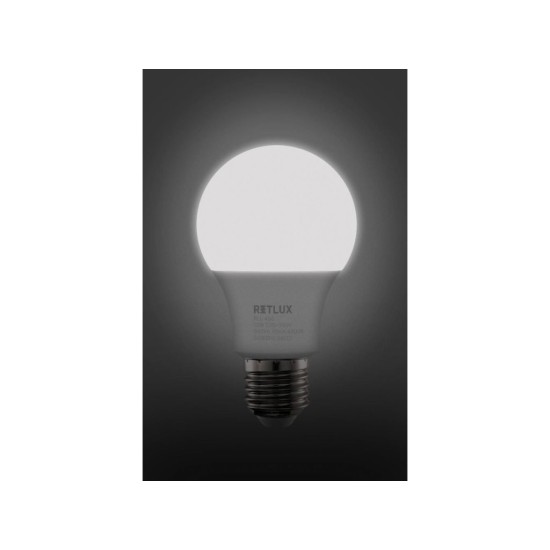 LED žiarovka stmievateľná 3 stupňová DIMM 10 W E27 A60 CW RLL 450 RETLUX